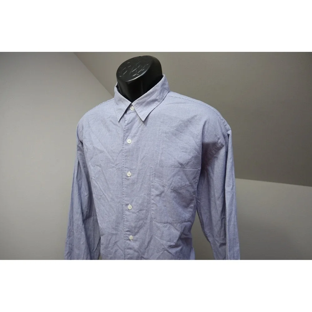 Polo Ralph Lauren Button Down Men XL Blue Plaid Marlowe Cotton Long Sleeve